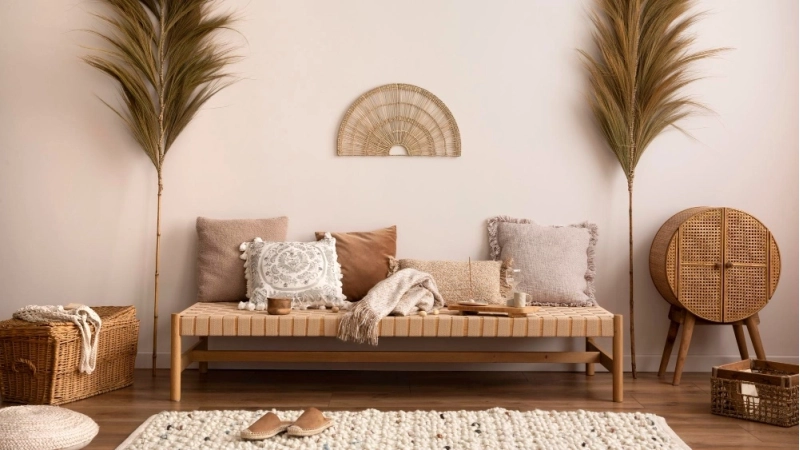 Salon w stylu boho - Inspiracje