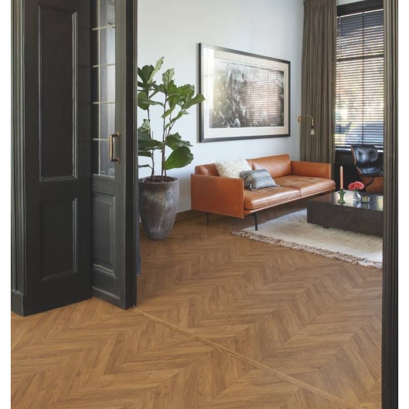 Panele Podłogowe Dąb Chevron Brązowy IPA4162 AC4 8 mm - 2