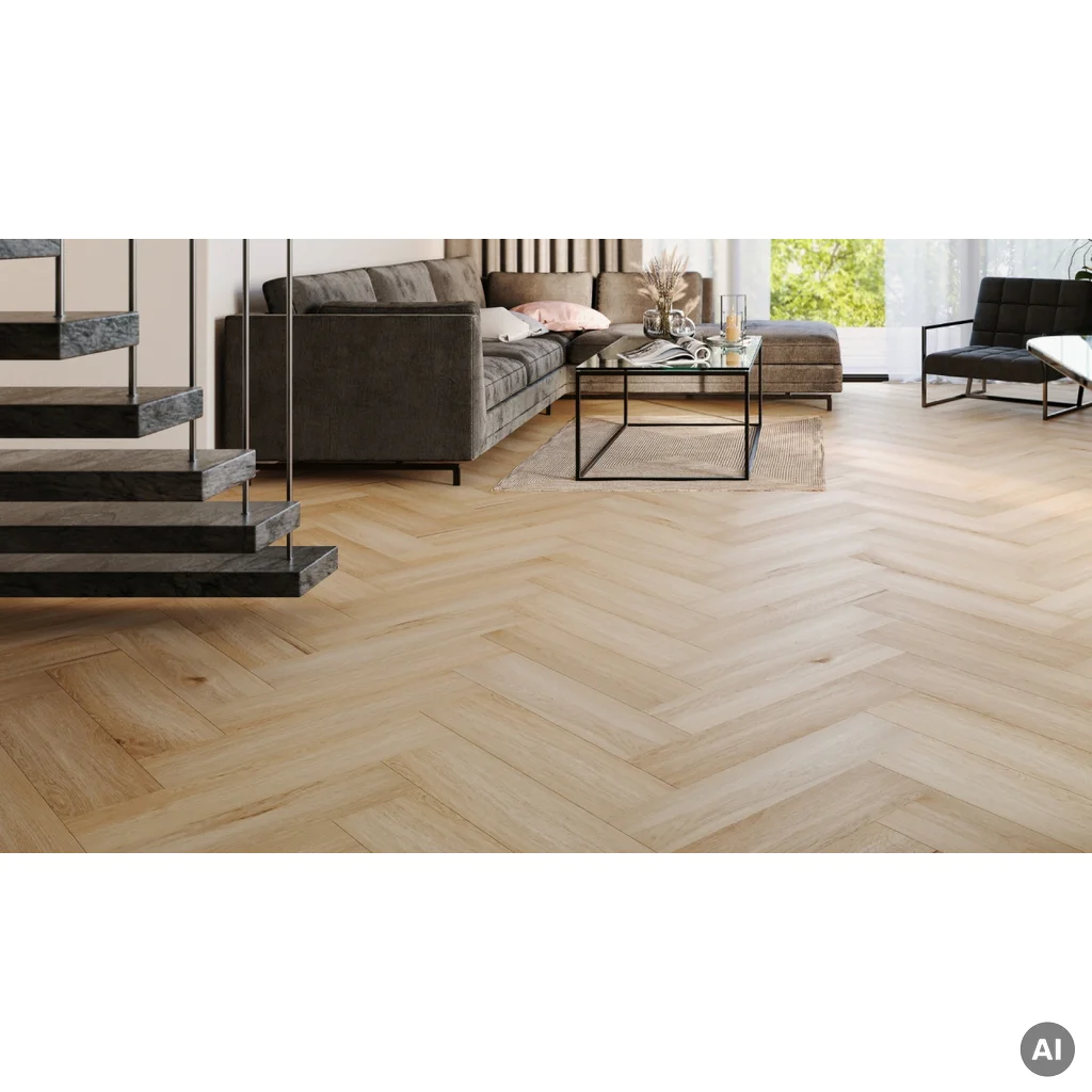 Panele winylowe SPC LVT Jodełka Dąb Yankee Klasa 33 5 mm TAK, CA153