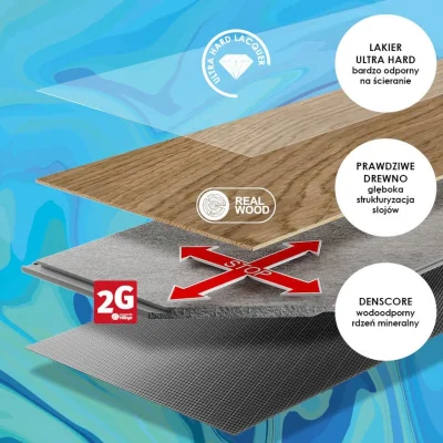 Podłoga Hybrydowa Dąb Tugela 7 mm, 1H1000006