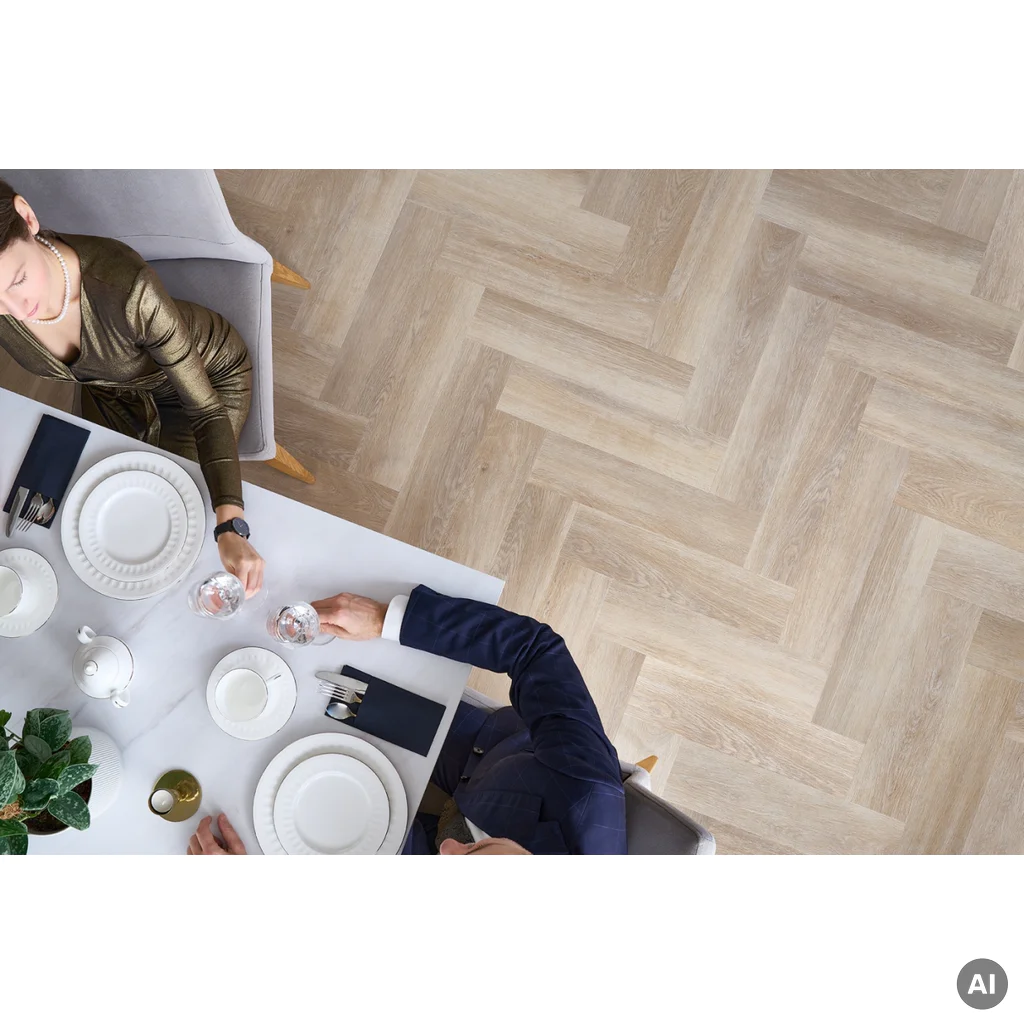 Panele winylowe SPC LVT Jodełka Dąb Stamford Klasa 33 5 mm TAK, CA181