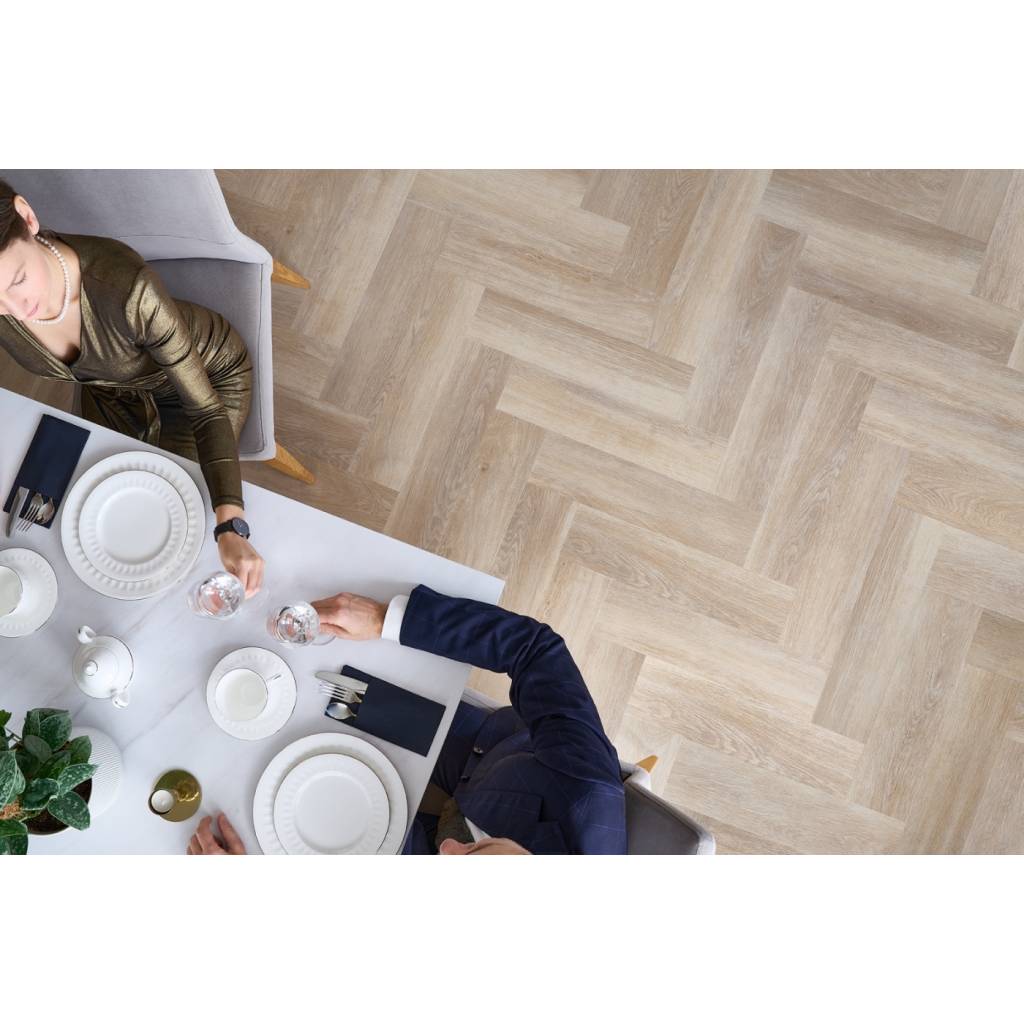 Panele winylowe SPC LVT Jodełka Dąb Stamford CA181 Klasa 33 5 mm