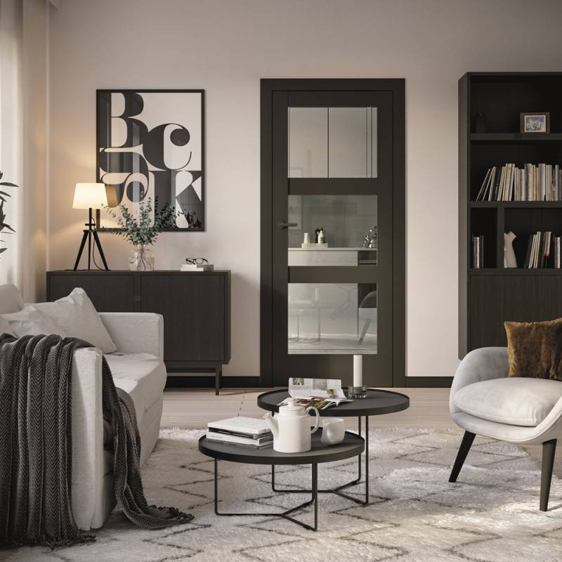 Drzwi Porta VERTE HOME CZARNY model N.3