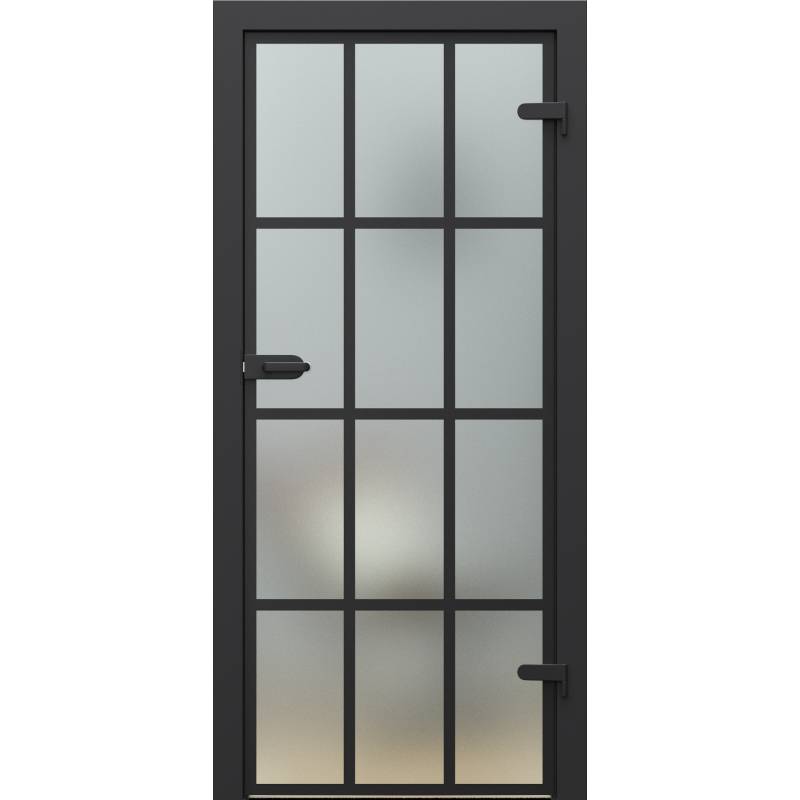 Drzwi Porta GLASS szyba matowa z malowanymi szprosami