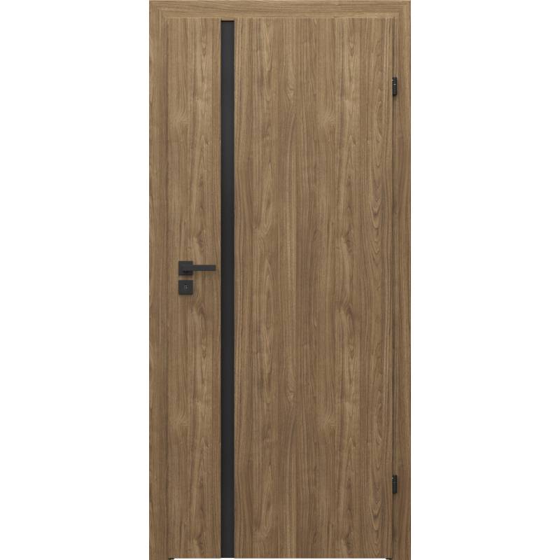 Drzwi Porta FOCUS model 4.A z czarną szybą