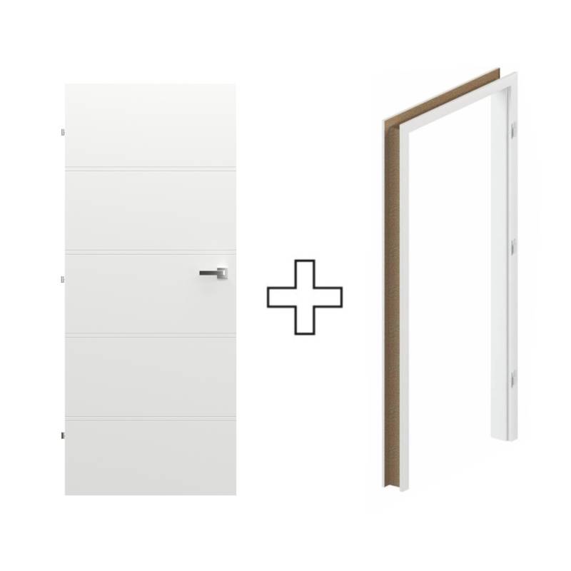 Komplet Drzwi + Ościeżnica Regulowana Porta Trim T lewe 70 przylgowe, TRIM SPXLT10L07LBI0SC30H000
