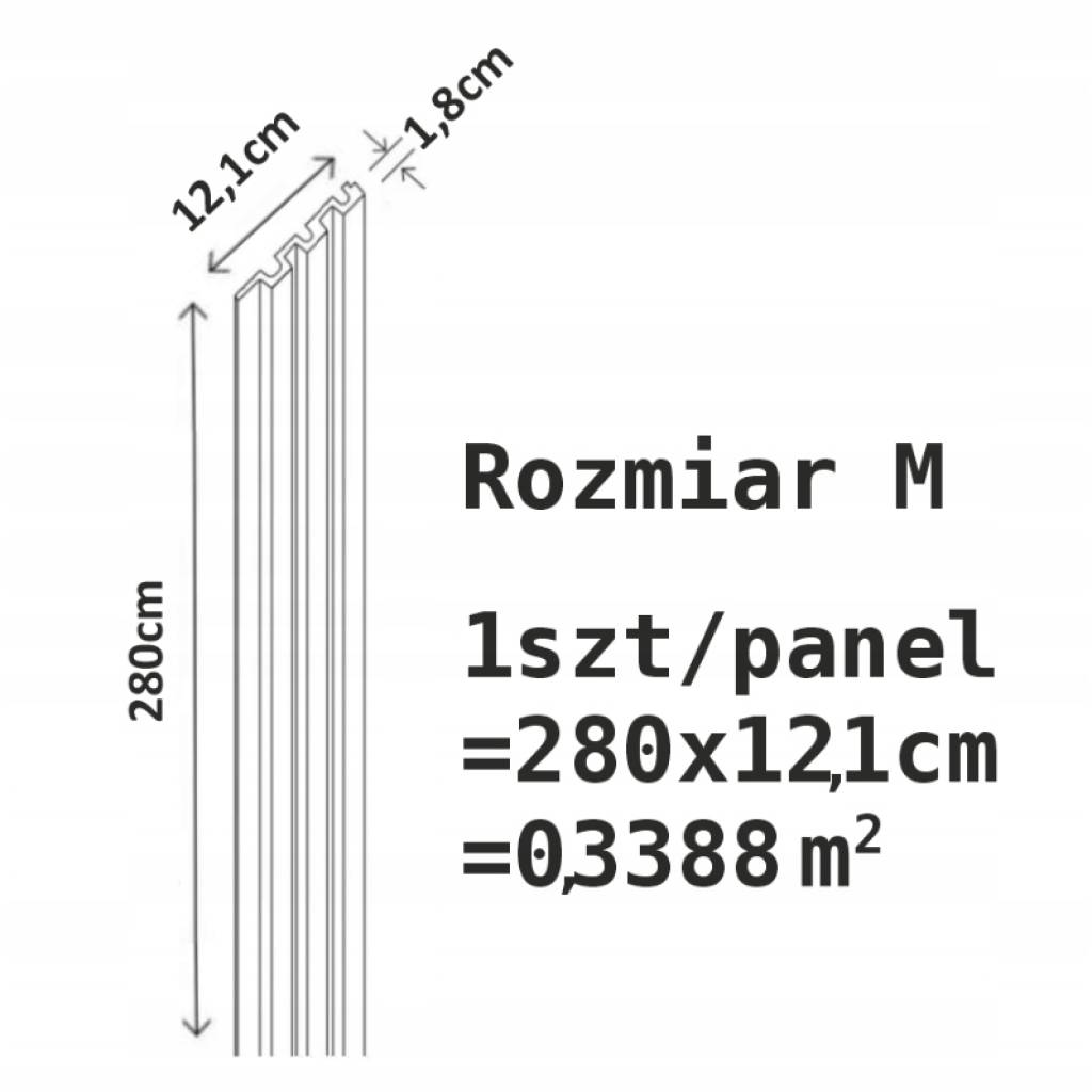 Lamele Białe matowe M 231