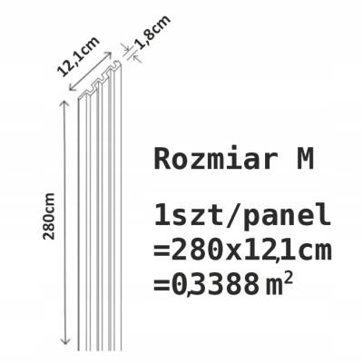 Lamele Czarne matowe M 723, 120032940