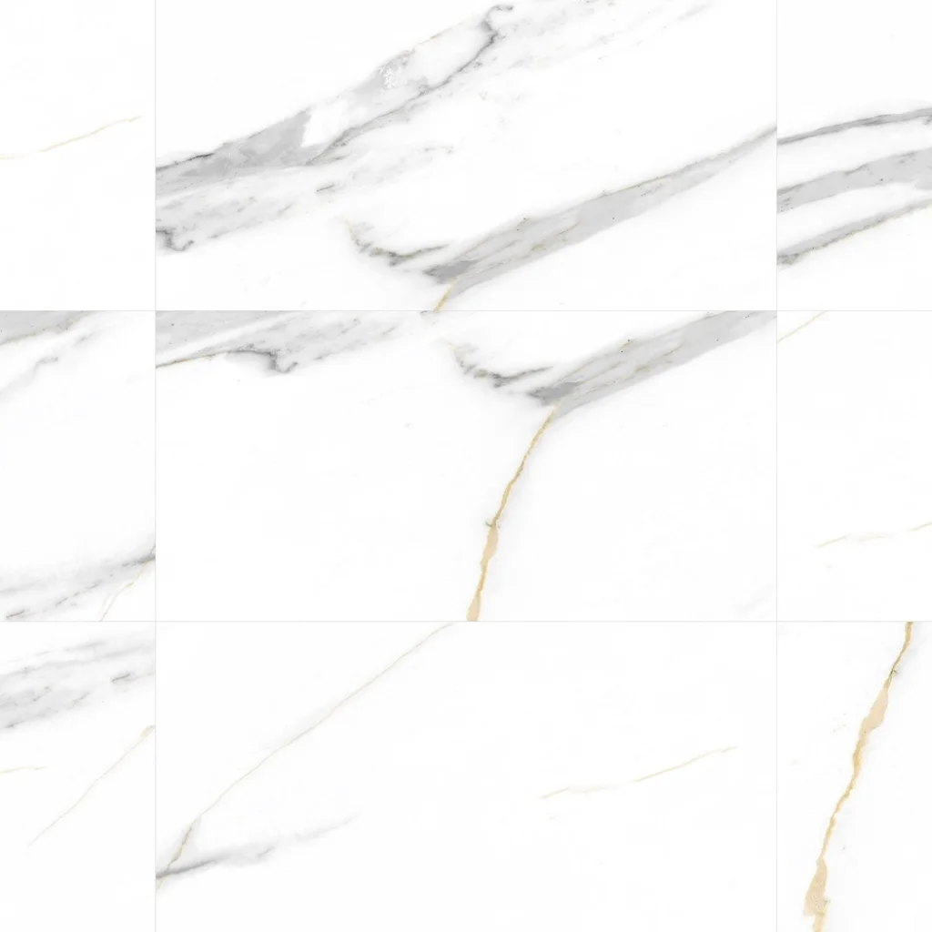 Panele ścienne Calacatta White 30x60 Marmur Biały Kamień Połysk 6053389