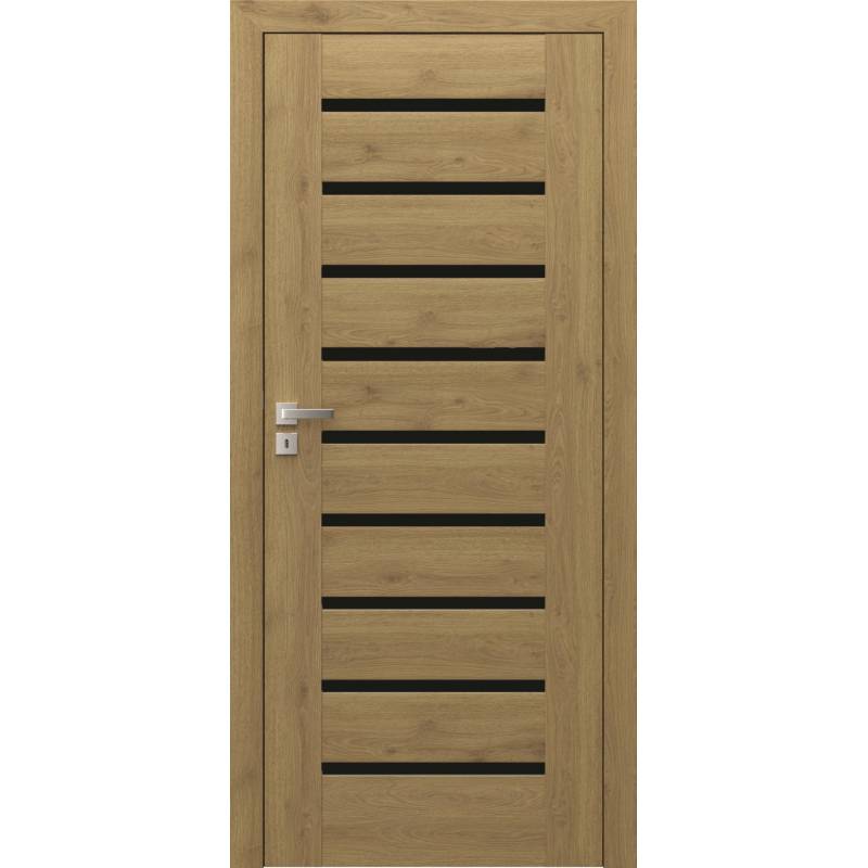 Drzwi Porta KONCEPT model A.9 z czarną szybą