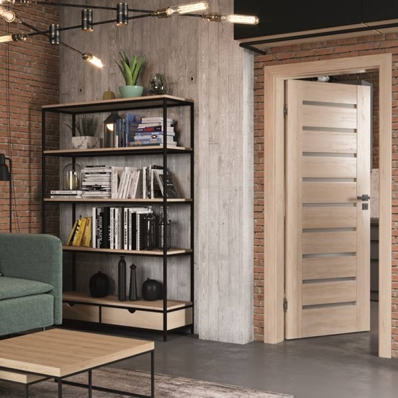 Drzwi Porta KONCEPT model A.9 z czarną szybą
