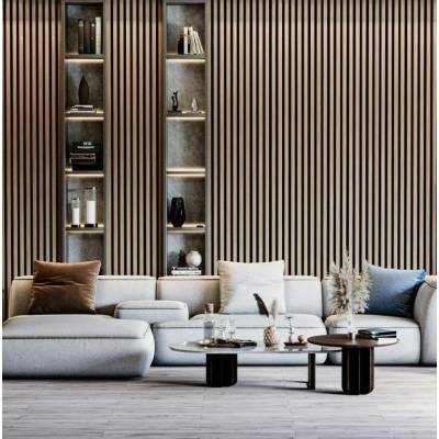 Lamele Akustyczne Dąb Naturalny Teak na Filcu L 248, 120043514