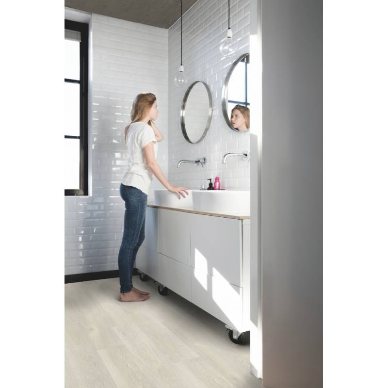 Panele winylowe SPC LVT z podkładem Dąb Morska Bryza Jasny