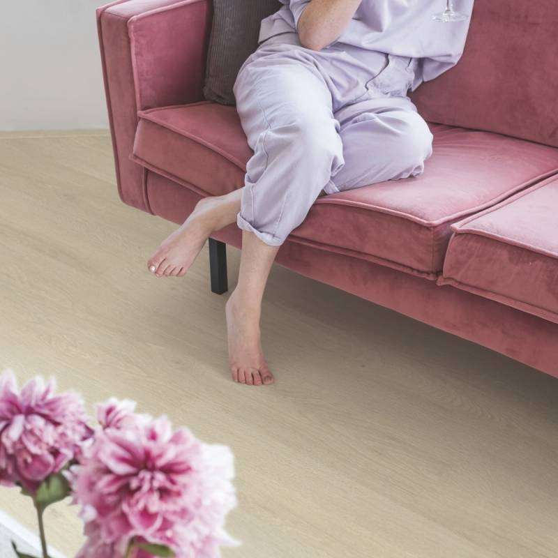 Panele winylowe SPC LVT z podkładem Dąb Morska Bryza Beż