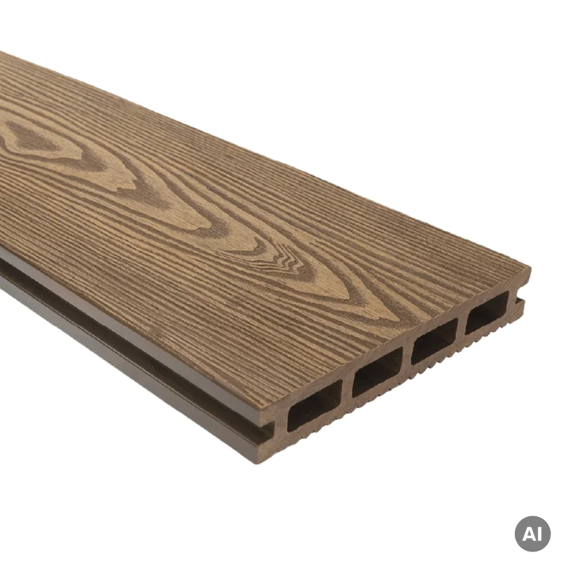Deska tarasowa dwustronna BERGDECK Ciemny Teak 2,2m 25 mm, B