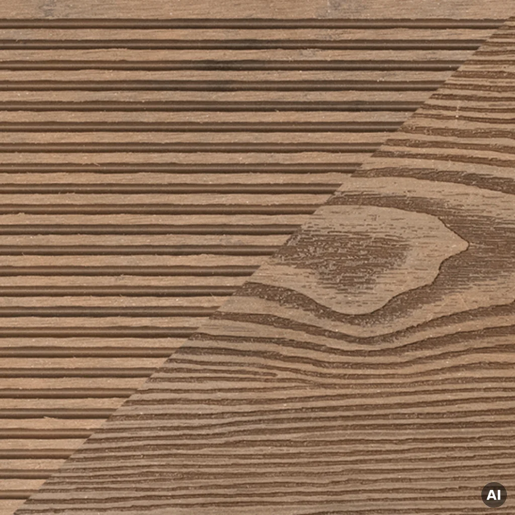 Deska tarasowa dwustronna BERGDECK Ciemny Teak 2,2m 25 mm, BB1104