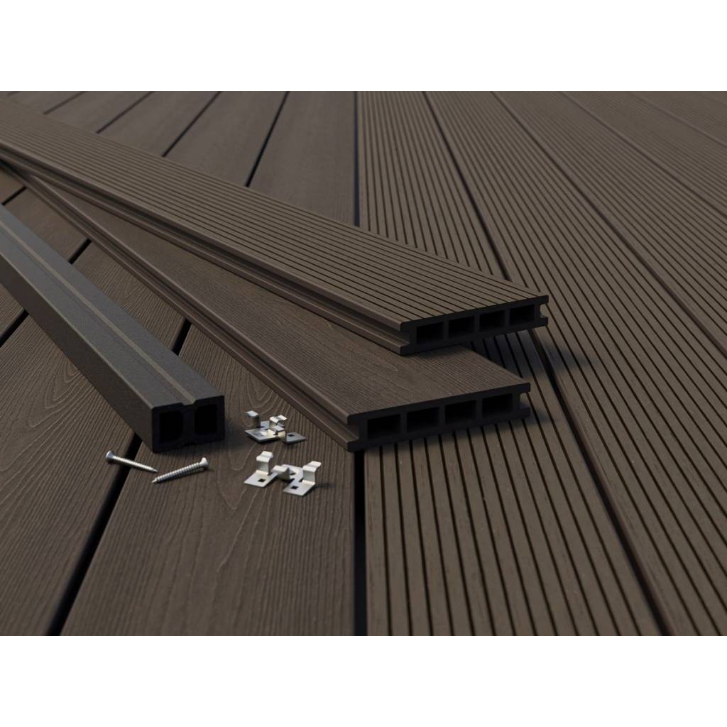 Deska tarasowa dwustronna BERGDECK S140 Heban 2,2m 25 mm, BB1105