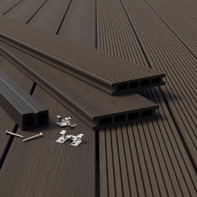 Deska tarasowa dwustronna BERGDECK S140 Heban 2,2m 25 mm, BB1105