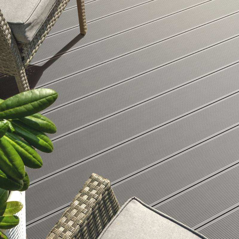 Deska tarasowa dwustronna BERGDECK B150 szczotkowana Antracyt 2,4m 25 mm, BD1001