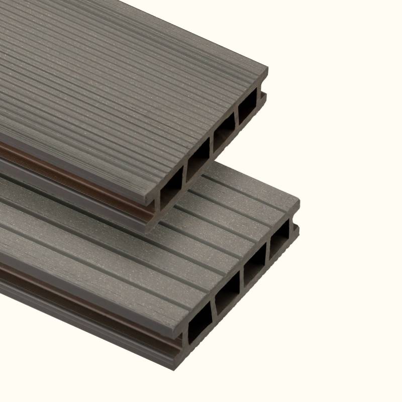 Deska tarasowa dwustronna BERGDECK B150 szczotkowana Antracyt 2,4m 25 mm, BD1001