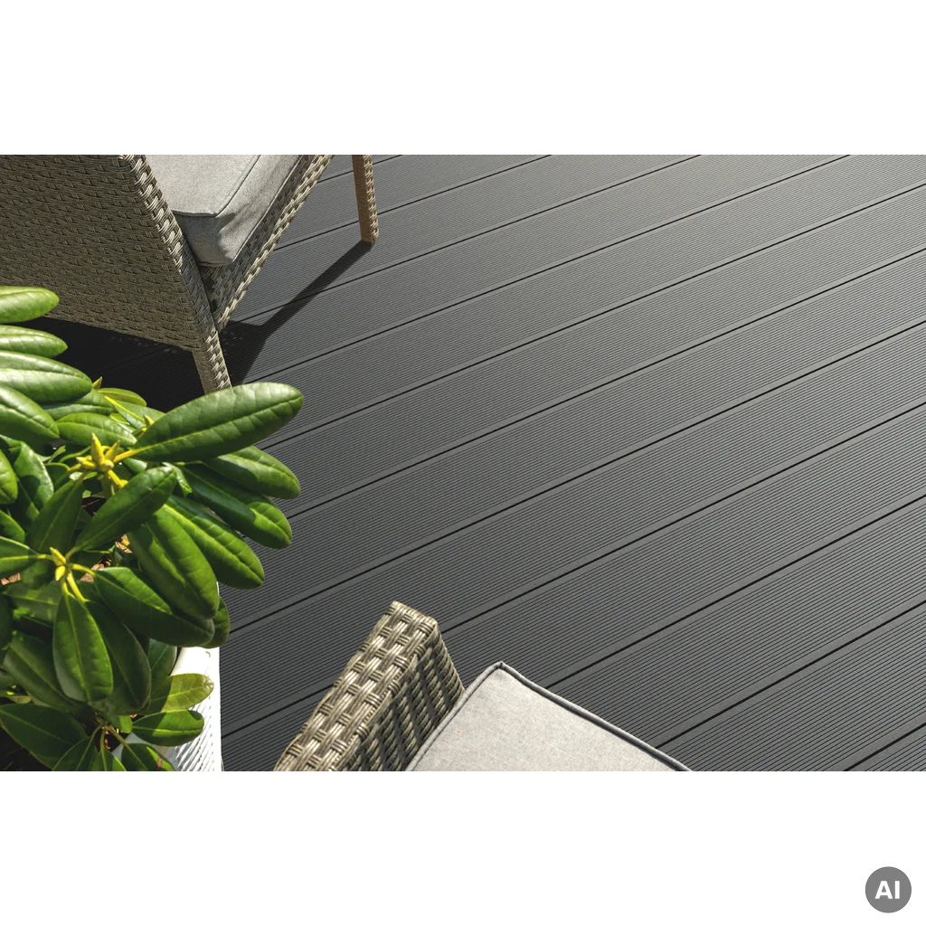 Deska tarasowa dwustronna BERGDECK szczotkowana Czarny 2,4m 25 mm, BD1002