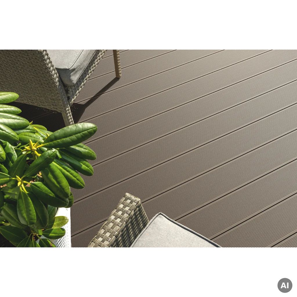 Deska tarasowa dwustronna BERGDECK szczotkowana Orzech 2,4m 25 mm, BD1003