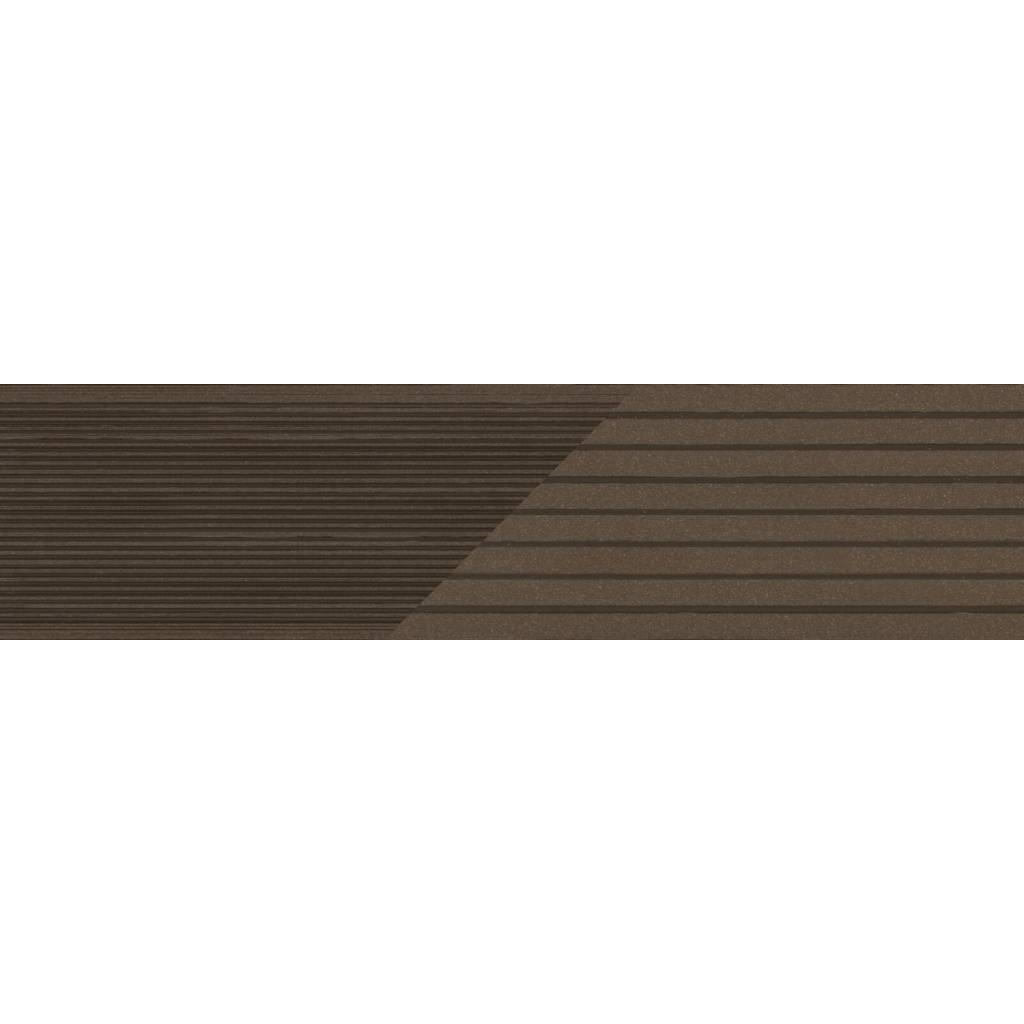 Deska tarasowa dwustronna BERGDECK B150 szczotkowana Orzech 2,4m 25 mm, BD1003