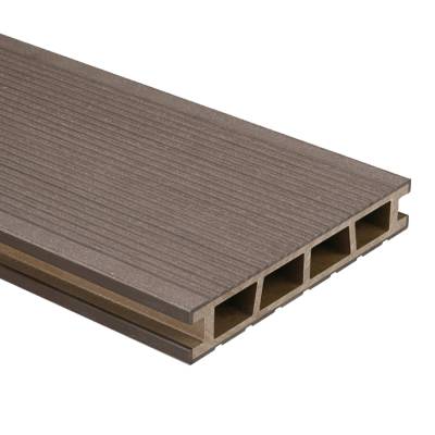 Deska tarasowa dwustronna BERGDECK B150 szczotkowana Orzech 2,4m 25 mm, BD1003