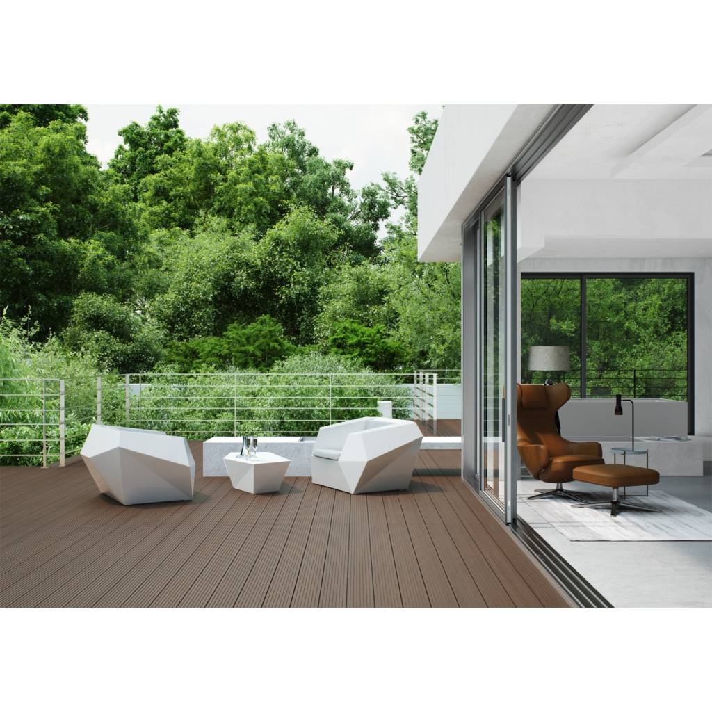 Deska tarasowa dwustronna BERGDECK B150 szczotkowana Orzech 2,4m 25 mm, BD1003