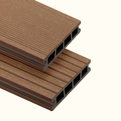 Deska tarasowa dwustronna BERGDECK B150 Szczotkowana Kasztan 2,4m 25 mm, BD1004