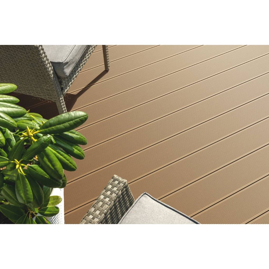 Deska tarasowa dwustronna BERGDECK B150 Szczotkowana Wild Teak 2,4m 25 mm, BD1007