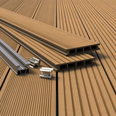 Deska tarasowa dwustronna BERGDECK B150 Szczotkowana Wild Teak 2,4m 25 mm, BD1007