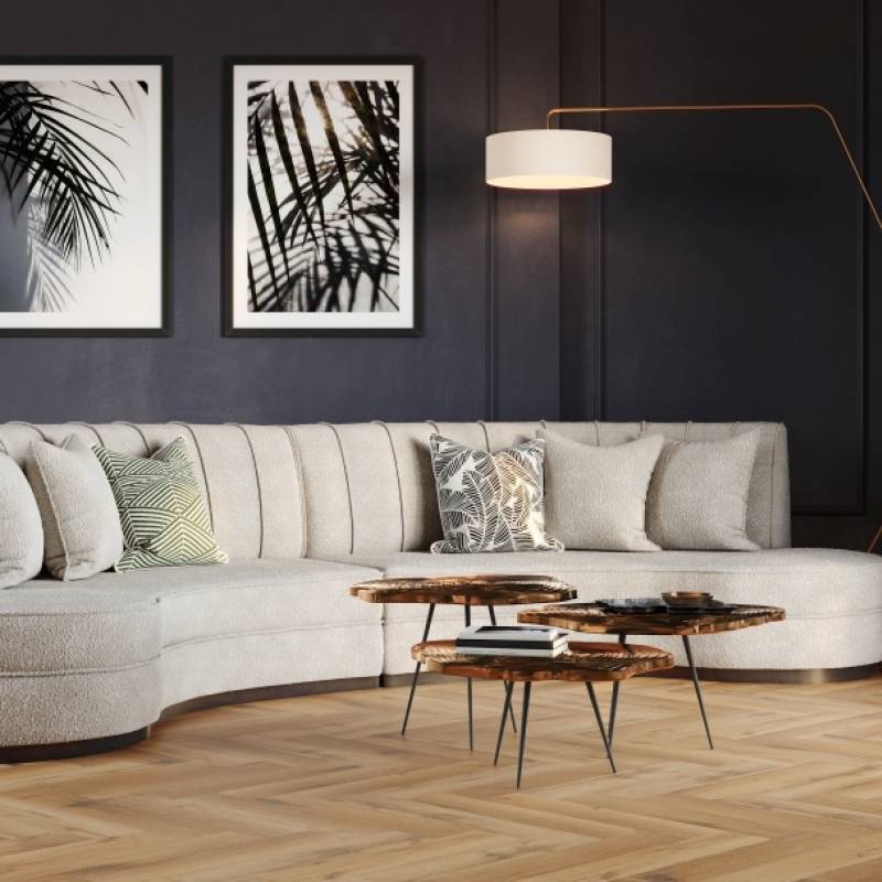 Panele winylowe SPC Jodełka Glow DOU HB 611-IB Klasa 33 5 m
