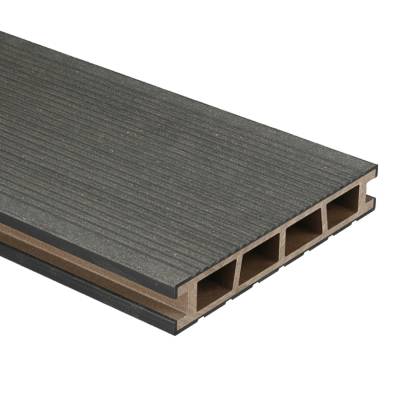 Deska tarasowa dwustronna BERGDECK B150 szczotkowana Czarny 4m 25 mm, BD7102
