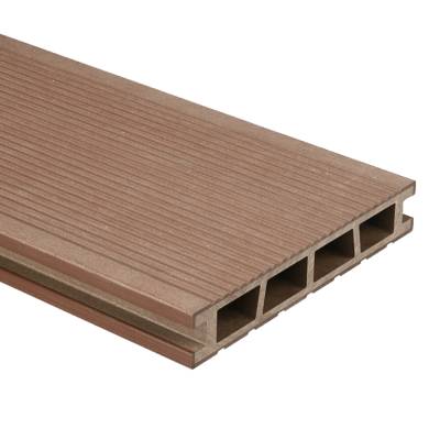 Deska tarasowa dwustronna BERGDECK B150 szczotkowana Kasztan 4m 25 mm, BD7104