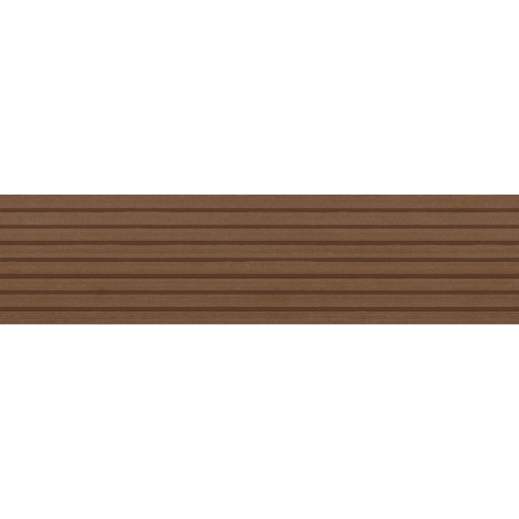 Deska tarasowa dwustronna BERGDECK B150 szczotkowana Kasztan 4m 25 mm, BD7104