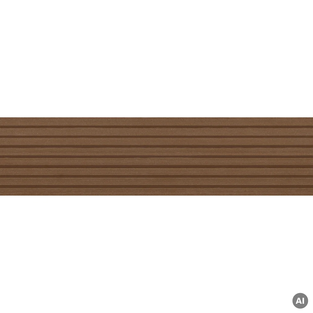 Deska tarasowa dwustronna BERGDECK szczotkowana Kasztan 4m 25 mm, BD7104
