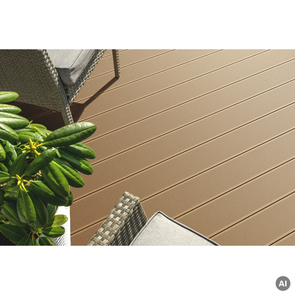 Deska tarasowa dwustronna BERGDECK szczotkowana Wild Teak 4m 25 mm, BD7108