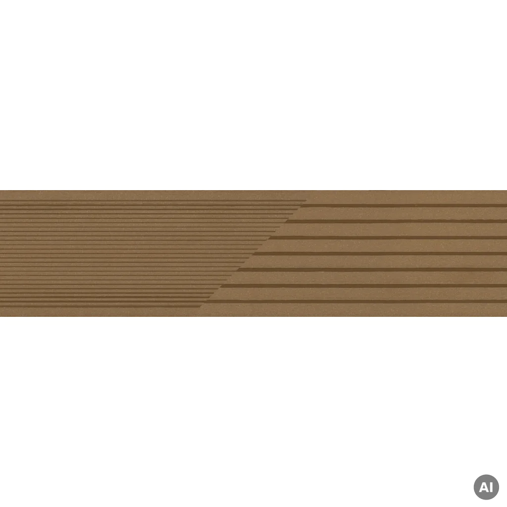 Deska tarasowa dwustronna BERGDECK szczotkowana Wild Teak 4m 25 mm, BD7108