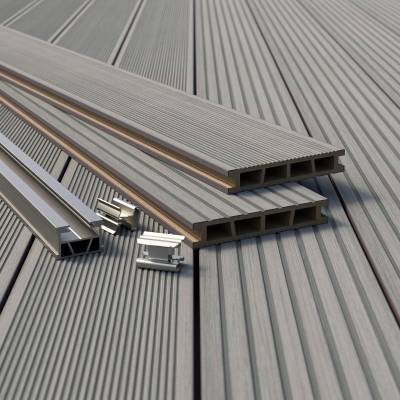 Deska tarasowa dwustronna BERGDECK Pure Antracyt 2,4m 25 mm, BP1001