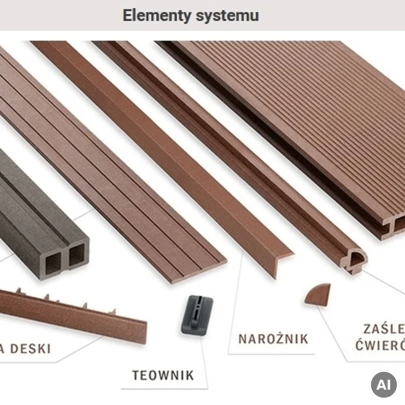 Deska tarasowa dwustronna BERDECK Pure Grafit 2,4m 25 mm, BP