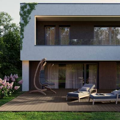 Deska tarasowa dwustronna BERGDECK Pure Orzech 2,4m 25 mm, BP1003