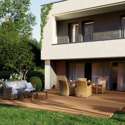 Deska tarasowa dwustronna BERGDECK Pure Teak 2,4m 25 mm, BP1007