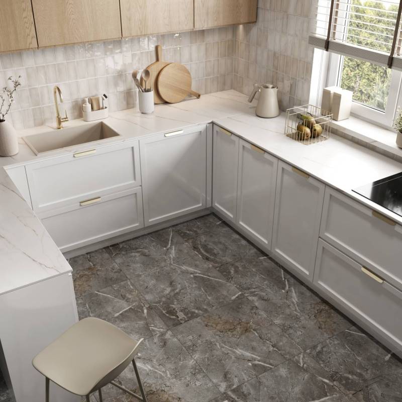 Panele winylowe SPC Marble Skin 60x60 Marmur Beżowy Kamień