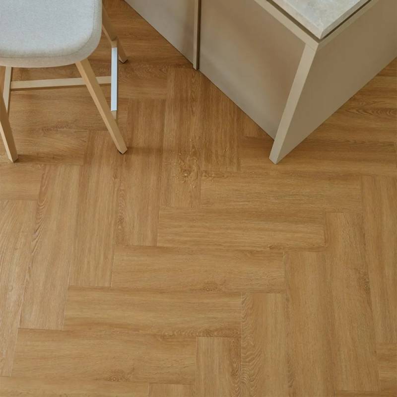 Panele winylowe SPC z podkładem Jodełka Dąb Utah Klasa 33