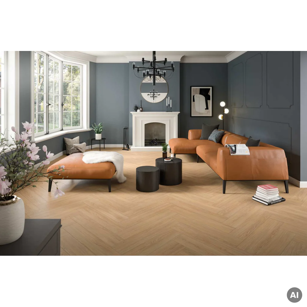 Panele podłogowe Jodełka Dąb Casella naturalny AC4 8 mm, 1806796
