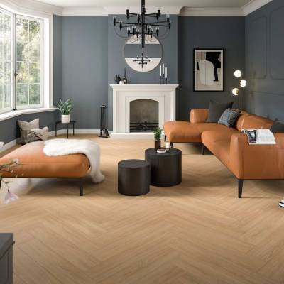 Panele podłogowe Jodełka Dąb Casella naturalny EL2152  AC4 8 mm, 1806796