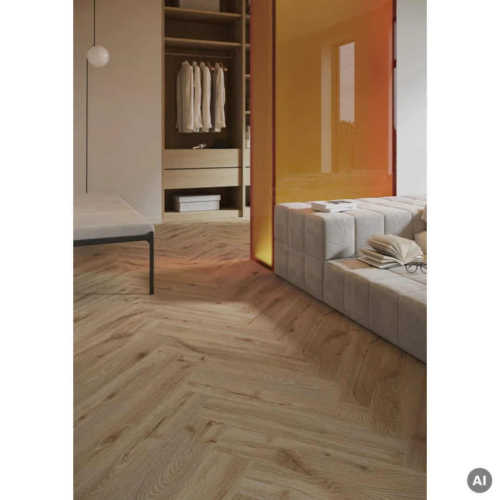 Panele winylowe SPC z podkładem Dąb Pustynny Klasa 34 6 mm, SW4HMO-HHLA1-DP5XXX-EDESF