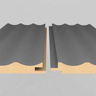 Lamele Supra Mat Timeless Grey U 3017 Wave, 120038288