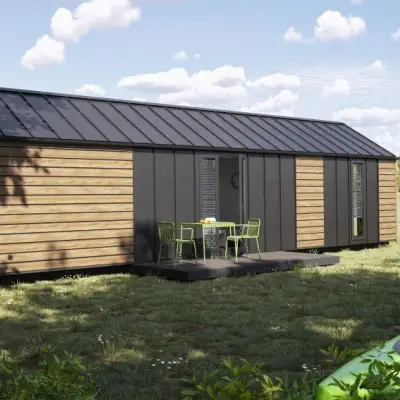 Panele elewacyjne fasadowe Solvo V-Black Dąb Naturalny 3030859 SO-01